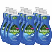 Palmolive Ultra Dish Soap Oxy Degreaser Concentrate - 20 fl oz (0.6 quart) - Residue-free, Dry Resistant, Eco-friendly, Biodegradable, Phosphate-free, Paraben-free - Blue - 9 / Carton