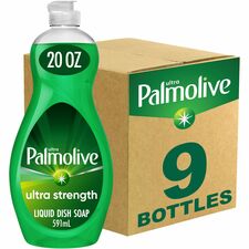 Palmolive Original Ultra Liquid Dish Soap 20 fl oz (0.6 quart) - Biodegradable, Phosphate-free, Paraben-free, Eco-friendly - Green - 9 / Carton