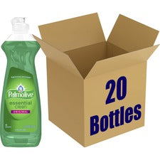 Palmolive Essential Clean Dish Liquid 12.6 fl oz (0.4 quart) - Phosphate-free, pH Balanced, Long Lasting - Green - 20 / Carton