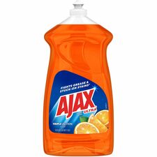 AJAX Triple Action Dish Soap 52 fl oz (1.6 quart) - Orange Scent - Pleasant Scent, Phosphate-free, Kosher-free - Orange - 6 / Carton