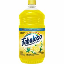 Fabuloso Multi-Purpose Cleaner 56 fl oz (1.8 quart) - Lemon Scent - Rinse-free, Residue-free, Long Lasting - Yellow - 1 Bottle