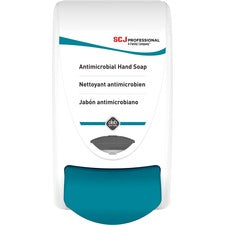 SC Johnson Cleanse AntiBac Dispenser Manual - 1.06 quart Capacity - Hygienic, Push Button, Anti-bacterial, Site Window, Locking Mechanism, Durable - White - 1 Each