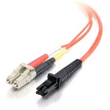 C2G Fiber Optic Duplex Patch Cable 6.56 ft Fiber Optic Network Cable - First End: 2 x LC - Male - Second End: 1 x MT-RJ Network - Male - Patch Cable - 62.5/125 µm - Orange - 1 Each