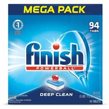 Finish Powerball Dishwasher Tabs Fresh Scent - Chlorine-free, Easy to Use - Multi - 94 / Box