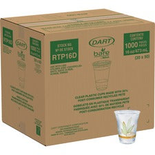 Solo Bare Eco-Forward 16 oz Cold Cups 16 fl oz - Clear - Paper - Cold Drink, Iced Coffee, Smoothie, Beverage, Beer - Recycled - 50/Pack - 20 / Carton