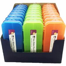 Charles Leonard Double-sided Pencil Boxes 1.50" Height x 8.50" Width x 3.50" Depth - Double Sided - Assorted - 24 / Display Box