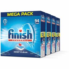 Finish Powerball Dishwasher Tabs Fresh Scent - Multi - 94 Box - 4 / Carton