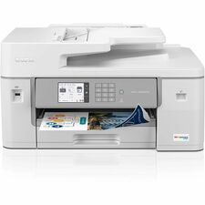 Brother MFC-J6555DW Wireless INKvestment Tank Inkjet Multifunction Printer - Color Copier/Fax/Printer/Scanner - 30 ppm Mono/30 ppm Color Print - 4800 x 1200 dpi Print - Automatic Duplex Print - Up to 40000 Pages Monthly - Color Flatbed Scanner - 1200 dpi