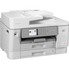 Brother MFC-J6955DW Wireless INKvestment Tank Inkjet Multifunction Printer - Color Copier/Fax/Printer/Scanner - 1200 x 4800 dpi Print - Automatic Duplex Print - 250 sheets Input - Color Flatbed Scanner - 1200 dpi Optical Scan - Color Fax - Ethernet - Wire