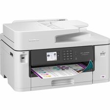 Brother MFC-J5340DW Wireless Inkjet Multifunction Printer - Color Copier/Fax/Printer/Scanner - 1200 x 4800 dpi Print - Automatic Duplex Print - 251 sheets Input - Color Flatbed Scanner - 1200 dpi Optical Scan - Color Fax - Ethernet - Wireless LAN - Wi-Fi