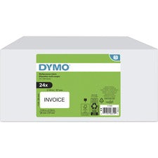 Dymo Multipurpose White Medium Labels 45/64" Width x 2" Length - White - Self-adhesive - 100 / Roll - 24 / Box
