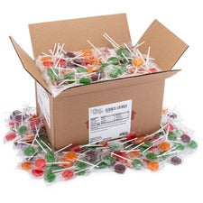 Office Snax Assorted Lollipops Assorted - Individually Wrapped - 5 lb - 1 / Carton