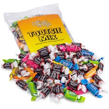 Office Snax Tootsie Roll Assortment Original, Lime, Cherry, Lemon, Vanilla, Orange - Individually Wrapped - 14 oz - 1 Each