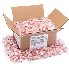 Office Snax Peppermint Starlight Mints Peppermint - Individually Wrapped - 5 lb - 1 / Carton