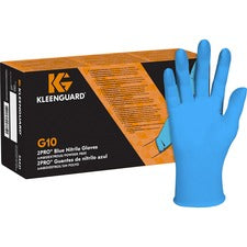 Kleenguard G10 Blue Nitrile Gloves 6 mil Thickness x 9.50" Glove Length - Small Size - For Right/Left Hand - Nitrile - Blue - High Tactile Sensitivity, Textured Grip - For Food Handling, Food Preparation, Manufacturing, Food Service, Electrical, Electrica