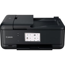 Canon TR8620A Wireless Inkjet Multifunction Printer - Color - Black Copier/Fax/Printer/Scanner - 4800 x 1200 dpi Print - Color Scanner - Color Fax - Ethernet - Wireless LAN - Wireless PictBridge - USB - For Photo Print - 1 Each