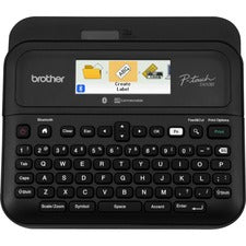Brother P-Touch PT-D610BT Business Professional Connected Label Maker Thermal Transfer - 1.18 in/s Mono - 17 Fonts - 8 Font Size - 180 x 360 dpi - Tape, Label - 0.14" , 0.24" , 0.47" , 0.71" , 0.94" - LCD Screen - Battery, Power Adapter - 6 Batteries Supp