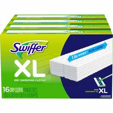 Swiffer Sweeper XL Dry Sweeping Cloths X-Large - White - 16/Box - 4 / Carton