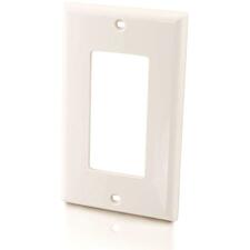 C2G Decora-Style Faceplate 1-gang - White - 1 Each