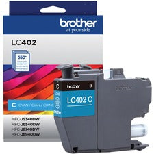 Brother LC402CS Original Inkjet Ink Cartridge - Cyan - 1 Each 550 Pages