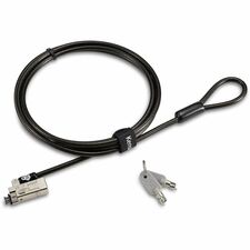 Kensington Slim NanoSaver 2.0 Keyed Laptop Lock 5.91 ft Cable - Keyed Lock - Carbon Steel - For Notebook