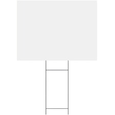 Headline Signs H-frame Corrugated Board White Plastic Surface - Corrugated, Long Lasting, Rigid, Strong24" Width x 18" Depth - 1 Each