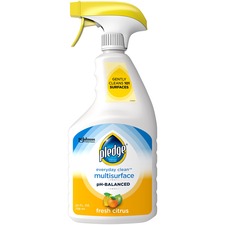 Pledge Everyday Clean pH-Balanced Multisurface Cleaner 25 fl oz (0.8 quart) - Fresh Citrus Scent - pH Balanced, Residue-free - White Trigger Bottle - 1 Each