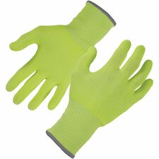 Ergodyne 7040 Cut-Resistant Food-Grade Gloves 6.25" Glove Length - Debris, Dirt Protection - Medium Size - High Performance Polyethylene (HPPE), Fiber - Lime - Cut Resistant, Breathable, Comfortable, Slash Resistant, Lightweight, Snug Fit, High Visibility