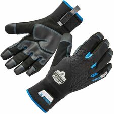 Ergodyne 818WP Thermal Waterproof Work Gloves 5" Glove Length - Thermal, Abrasion, Cold Temperature Protection - Large Size - Black - Touchscreen Capable - Water Proof, Machine Washable, Windproof, Weather Resistant, Breathable, Cold Resistant, Moisture R