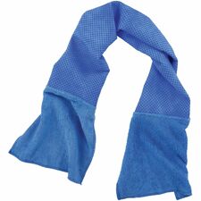 Ergodyne 6604 Multipurpose Cooling Towel Blue - Polyvinyl Alcohol (PVA), MicroFiber - 1 Each