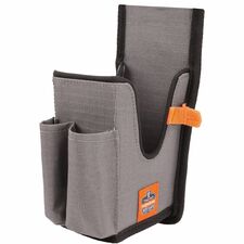 Ergodyne Squids Carrying Case Rugged (Holster) Bar Code Scanner - Gray Drop Resistant, Abrasion Resistant, Damage Resistant - Polyester Body - Holster, Belt Loop, Belt Clip - 7.3" Height x 2.8" Width x 3.5" Depth - Small Size - 1 Each