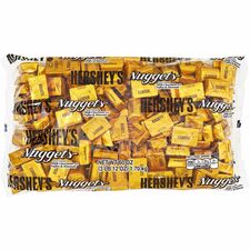 Hershey Nuggets Chocolates Milk Chocolate with Toffee & Almonds - 3.75 lb - 1 / Carton