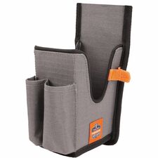 Ergodyne Squids Carrying Case Rugged (Holster) Bar Code Scanner - Gray Drop Resistant, Abrasion Resistant, Damage Resistant - Polyester Body - Holster, Belt Loop, Belt Clip - 8" Height x 3.3" Width x 3.5" Depth - Large Size - 1 Each