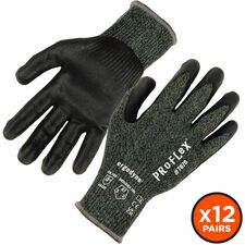 Ergodyne 7070 Nitrile-Coated Cut-Resistant Gloves Heat, Abrasion Protection - Nitrile Coating - Medium Size - Synthetic Fiber - Green - Touchscreen Capable - Heat Resistant, Cut Resistant, Abrasion Resistant, Comfortable, Machine Washable, Slash Resistant