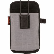Ergodyne Squids 5544 Carrying Case (Holster) Mobile Computer, Bar Code Scanner, Cell Phone - Gray Drop Resistant, Abrasion Resistant, Scratch Resistant, Scratch Proof - Polyester Body - Belt Clip, Holster - 1.5" Height x 3.5" Width - Large Size - 1 Each