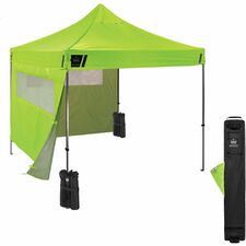 Ergodyne 6052 Heavy-Duty Window Tent Kits Canopy StyleLime - Mesh, Acrylonitrile Butadiene Styrene (ABS), Polyurethane, Nylon, Steel, Polyester Fabric - Steel Frame