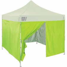 Ergodyne 6054 Pop-Up Tent Sidewall Kits Lime - Polyurethane, Polyester, Polyethylene, Polyester Fabric