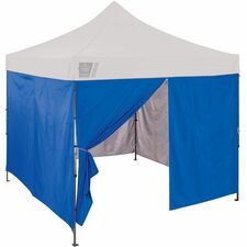 Ergodyne 6054 Pop-Up Tent Sidewall Kits Blue - Polyurethane, Polyester, Polyethylene, Polyester Fabric