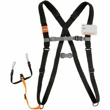 Ergodyne 3138 Padded Bar-code Scanner Harness Small (S) - Hook & Loop Attachment - Black - 1 Each