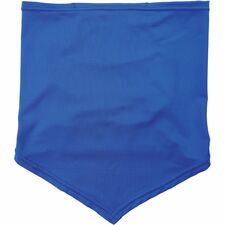 Ergodyne 6483 Cooling Neck Gaiter Bandana with Pocket Large (L)/Extra Large (XL) Size - Spandex, Polyester, MicroFiber - Blue