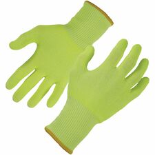 Ergodyne 7040 Cut-Resistant Food-Grade Gloves 6.25" Glove Length - Debris, Dirt Protection - Large Size - High Performance Polyethylene (HPPE), Fiber - Lime - Cut Resistant, Breathable, Comfortable, Slash Resistant, Lightweight, Snug Fit, High Visibility