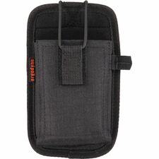 Ergodyne Squids 5544 Carrying Case (Holster) Bar Code Scanner, Mobile Computer, Cell Phone - Black Drop Resistant, Abrasion Resistant, Scratch Resistant, Scratch Proof - Polyester Body - Belt Clip, Holster - 1" Height x 3.5" Width - Small Size - 1 Each