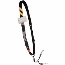 Ergodyne 3137 Padded Scanner Sling Lanyard Adjustable - Buckle Attachment - Black - Polyester - 1 Each