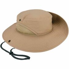 Ergodyne 8936 Lightweight Ranger Hats Large (L)/Extra Large (XL) Size - Polyester, Cotton - Khaki