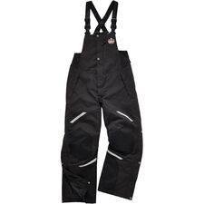Ergodyne 6471 Insulated Bib Overalls Bib Overall - 4XL - Black - 1600D Nylon, 500D Nylon, Nylon