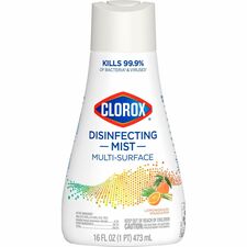 Clorox Disinfecting, Sanitizing & Antibacterial Mist Refill 16 fl oz (0.5 quart) - Lemongrass Mandarin Scent - Non-aerosol, Bleach-free - White - 1 Each