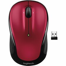 Logitech M325S Mouse Wireless - Red - 1 Each