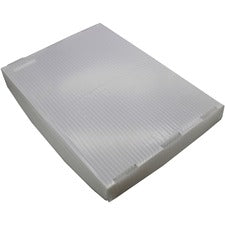 Flipside Translucent Plastic Storage Postal Tote Lid - 4 Pack External Dimensions: 14" Width x 1.3" Depth x 19" Height - Lid Closure - Plastic - Translucent - 4 / Pack