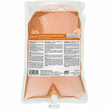 Betco Clario Lotion Hand, Hair and Body Shampoo Refills Fresh Scent - 33.8 fl oz (1000 mL) - Hair, Body, Skin, School, Daycare, Hotel, Locker Room, Resort - Orange - Anti-irritant - 6 / Carton