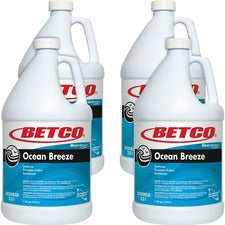 Betco Best Scent Ocean Breeze Deodorizer Liquid - 1000 Sq. ft. - 128 fl oz (4 quart) - Ocean Breeze - VOC-free - 4 / Carton